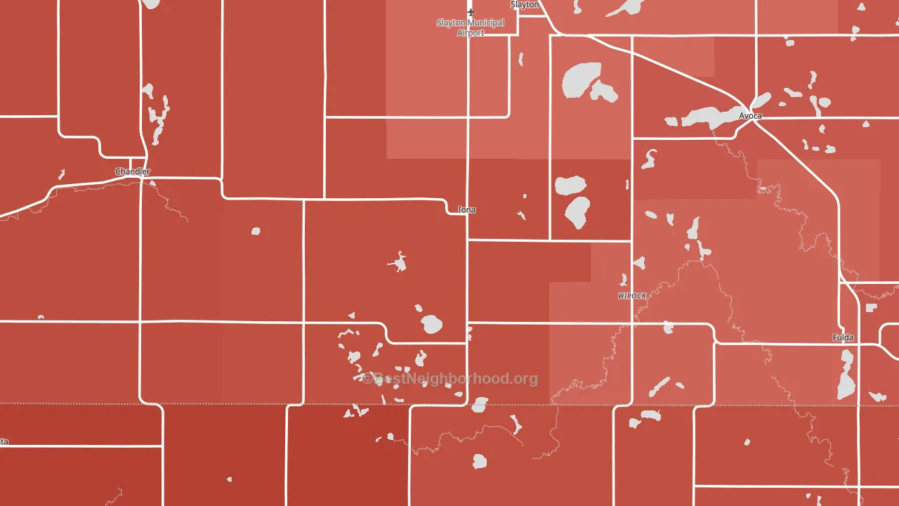 Iona, MN block-group political-lean map