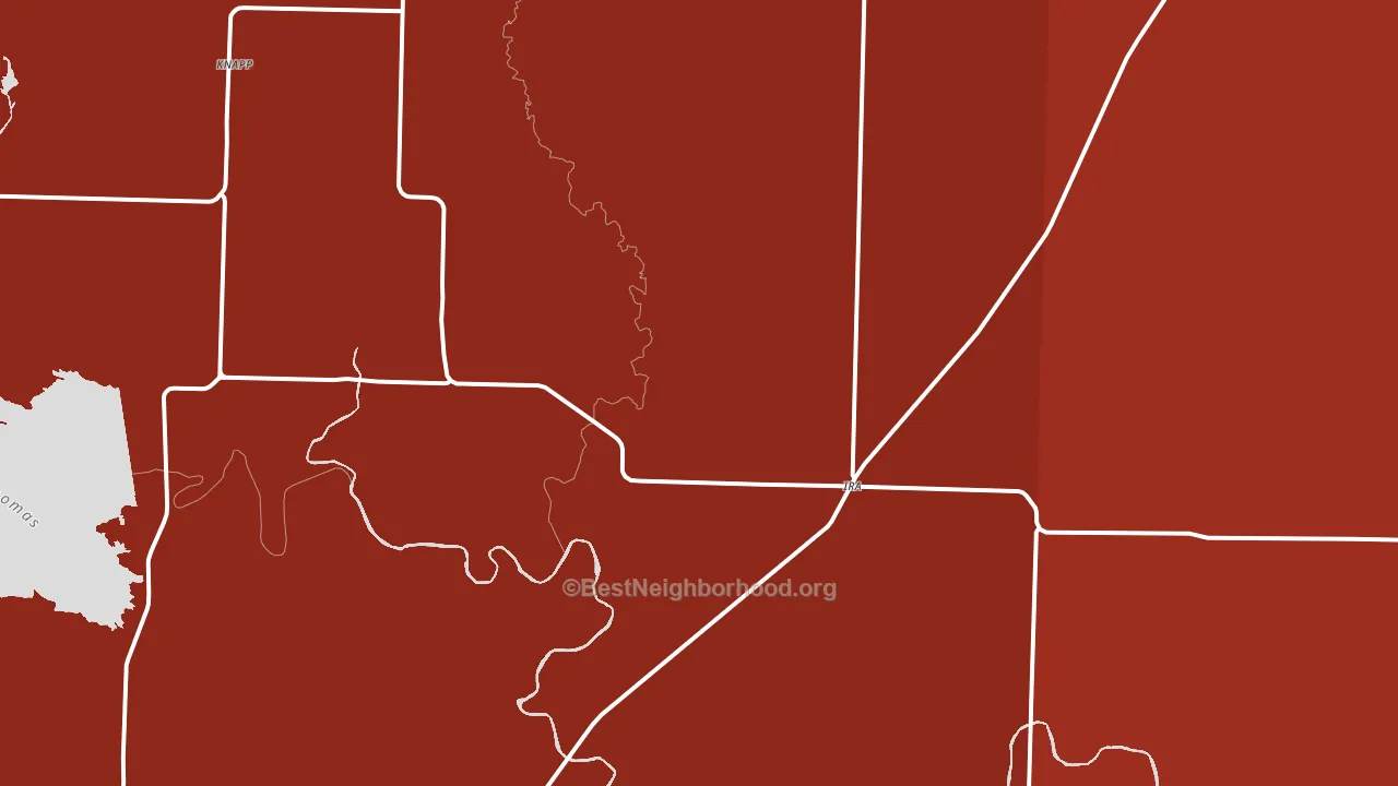 Ira, TX block-group political-lean map