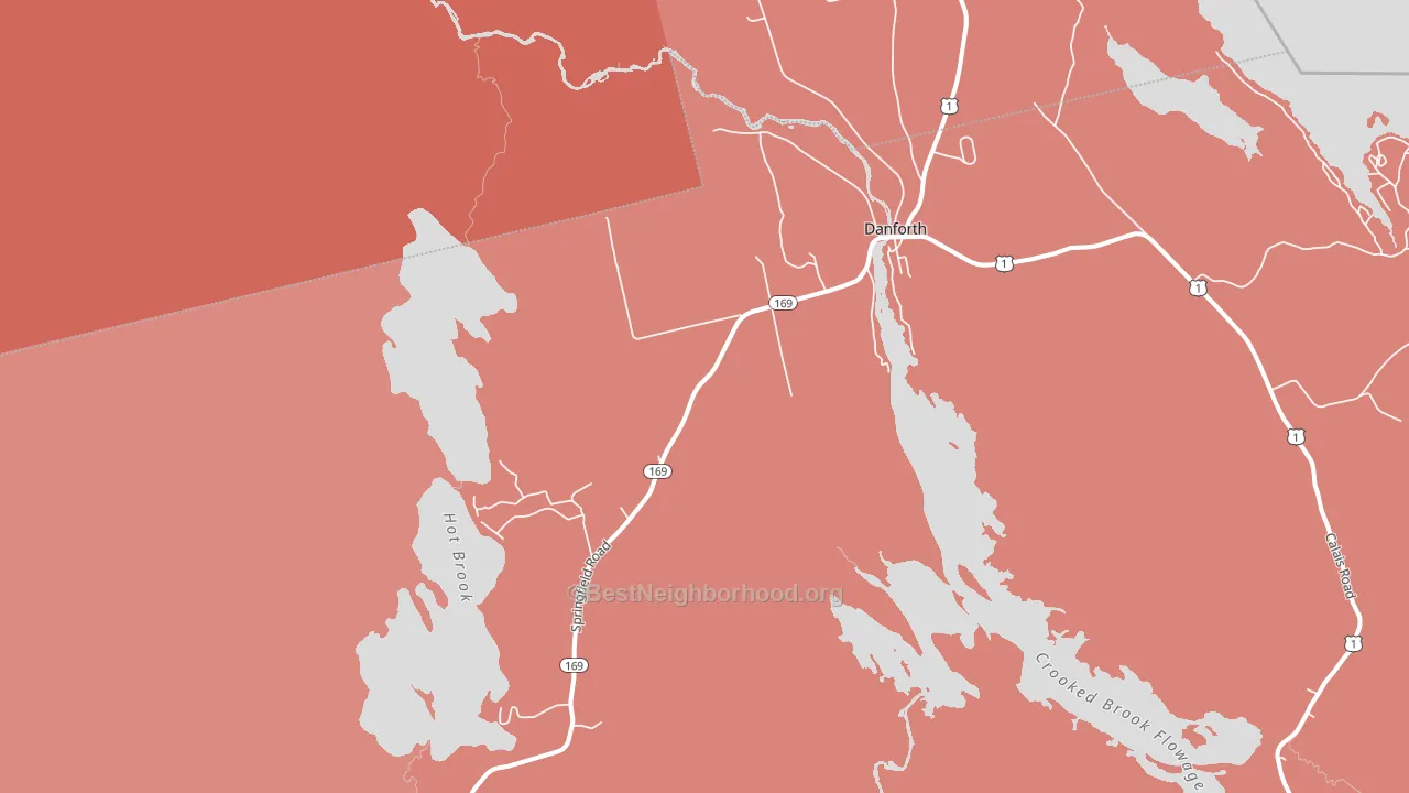 Irish Settlement, ME block-group political-lean map