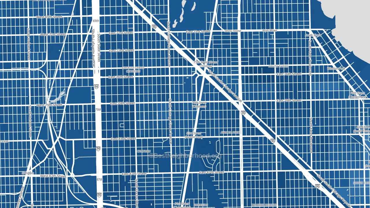 Italian Bowery, Chicago, IL block-group political-lean map