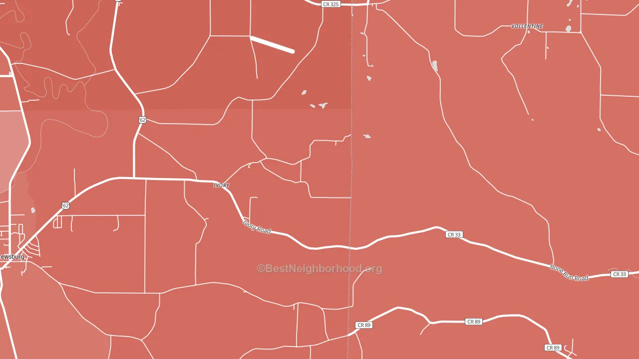 Ivory, NY block-group political-lean map