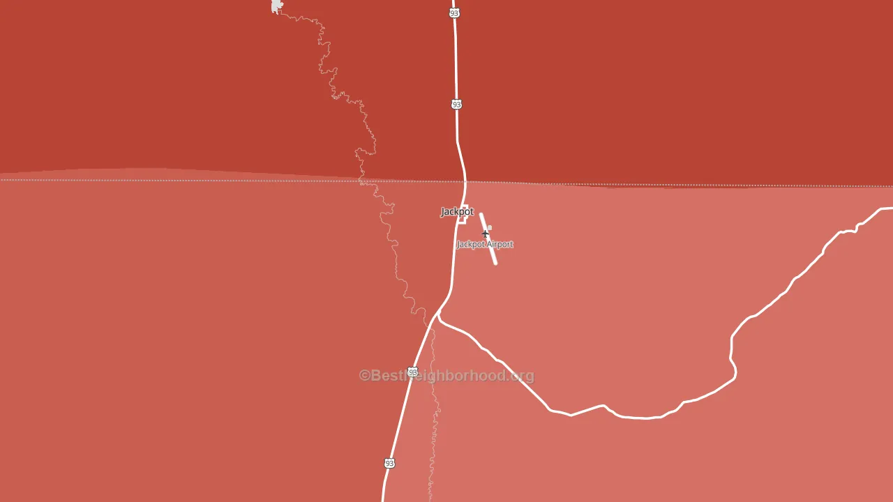 Jackpot, NV block-group political-lean map