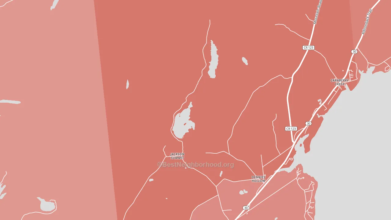 Jackson Summit, NY block-group political-lean map