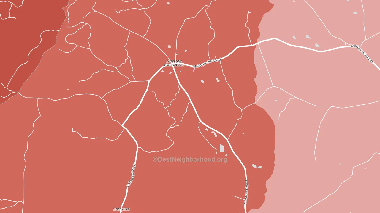 Jacksons Crossroads, GA block-group political-lean map