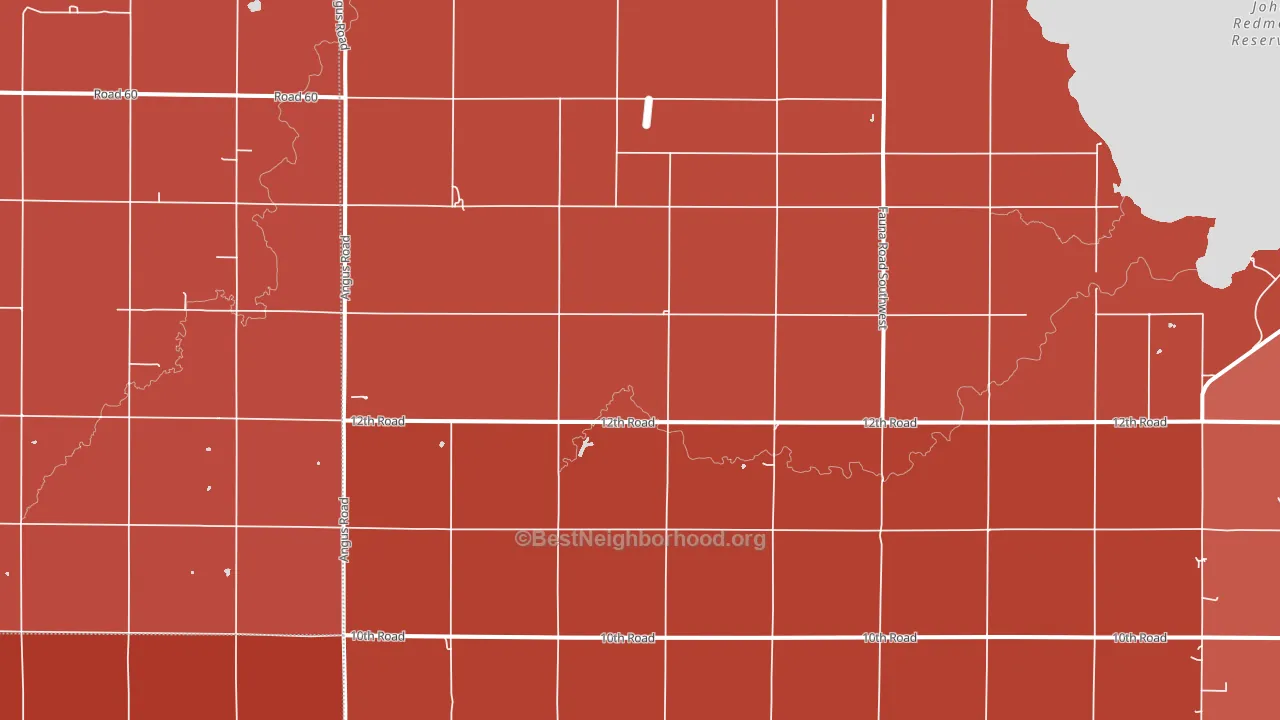Jacobs Creek Landing, KS block-group political-lean map