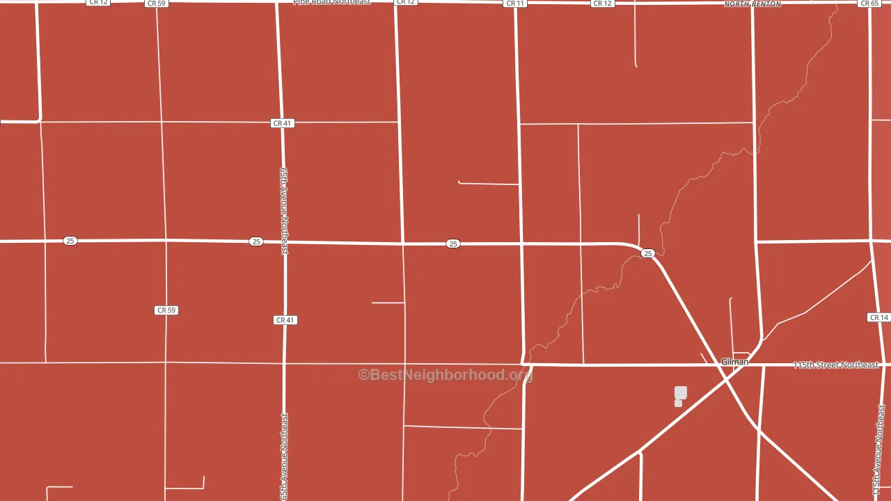 Jakeville, MN block-group political-lean map