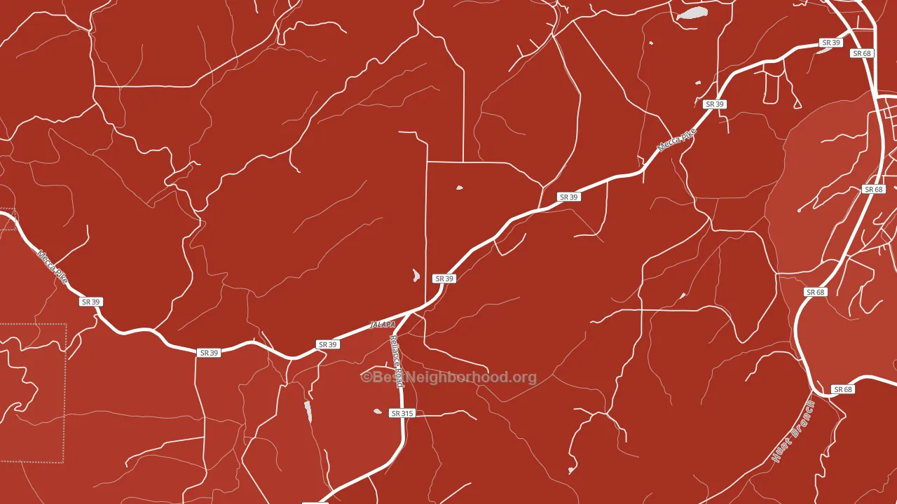 Jalapa, TN block-group political-lean map