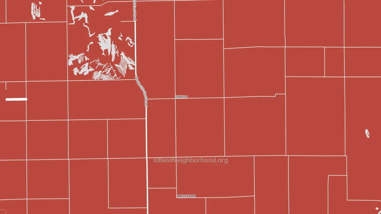 Jamaica, IL block-group political-lean map