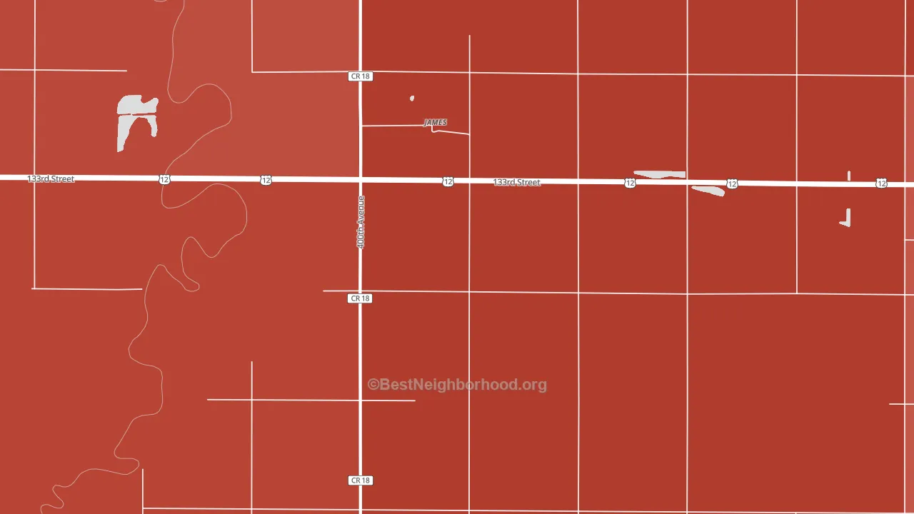 James, SD block-group political-lean map