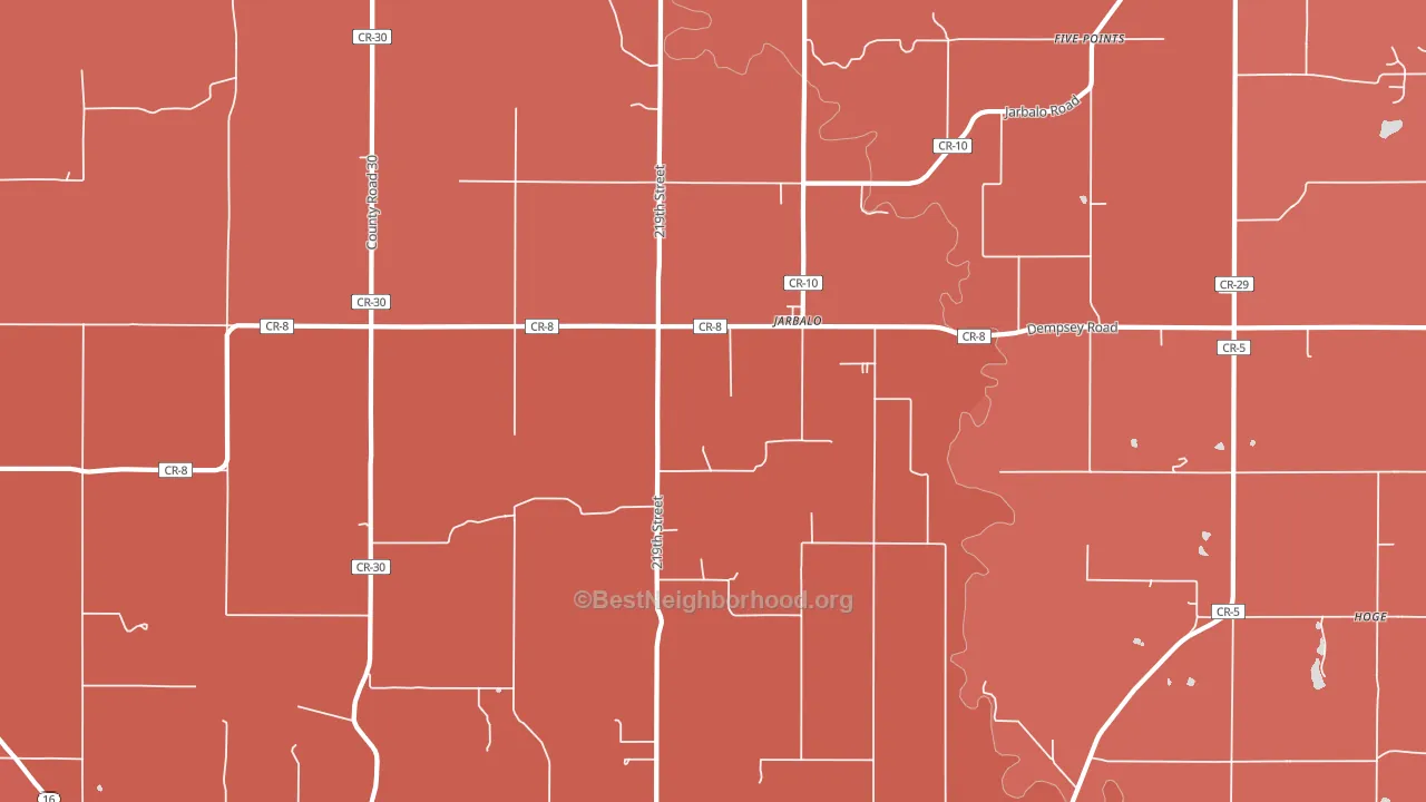 Jarbalo, KS block-group political-lean map