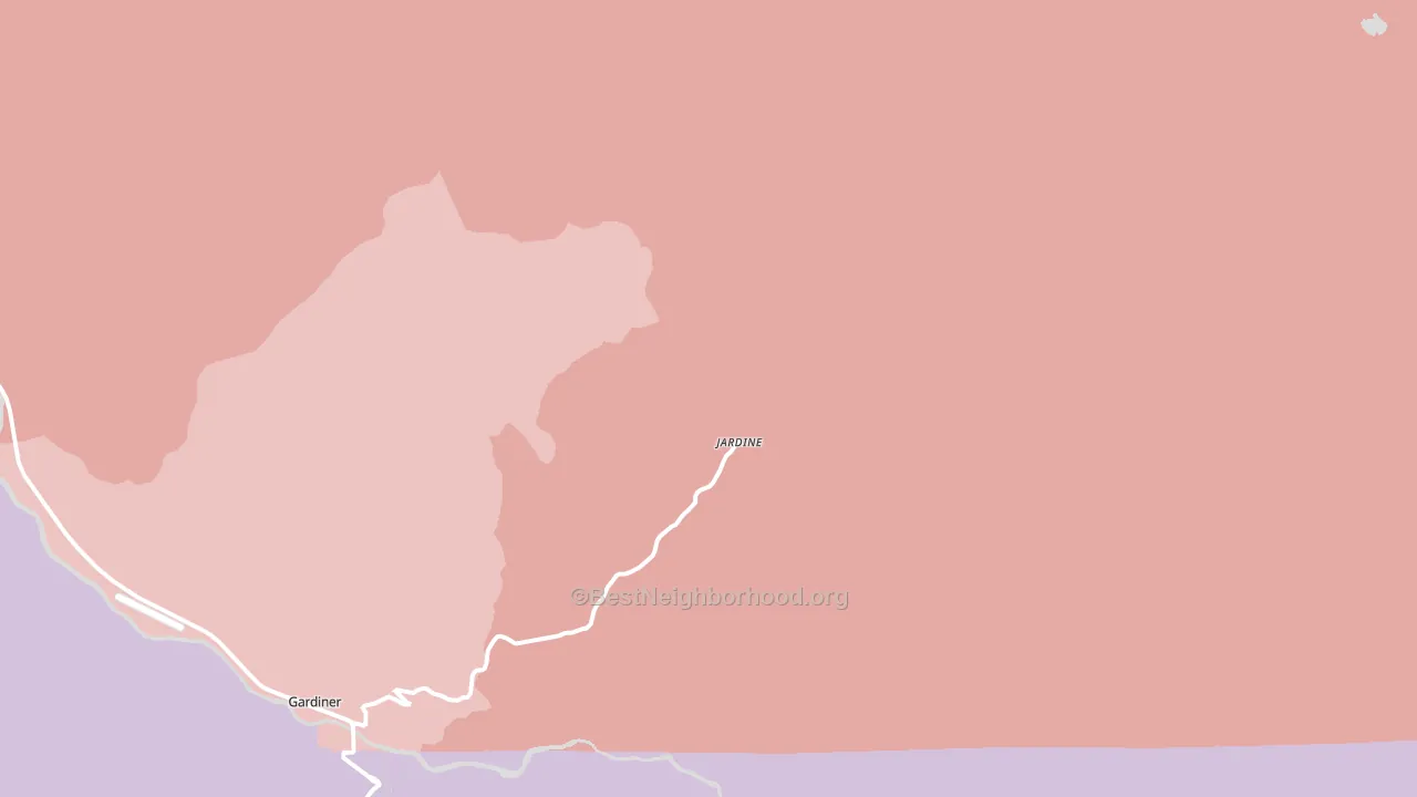 Jardine, MT block-group political-lean map