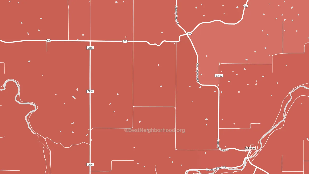 Jarrett, MN block-group political-lean map