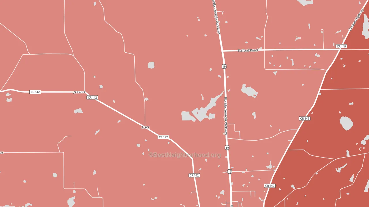 Jarrott, FL block-group political-lean map
