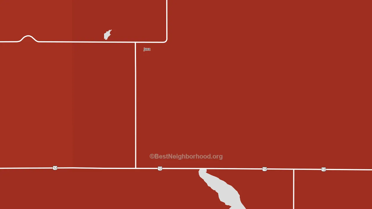 Java, SD block-group political-lean map