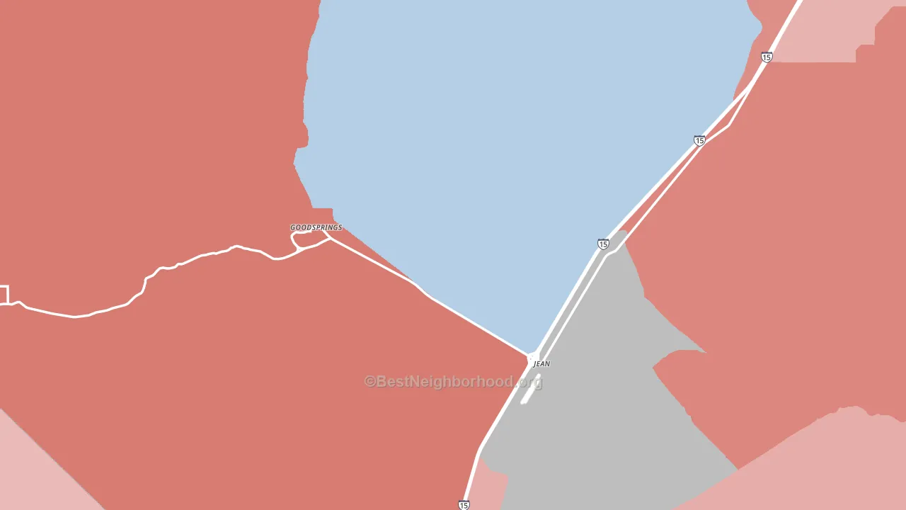 Jean, NV block-group political-lean map