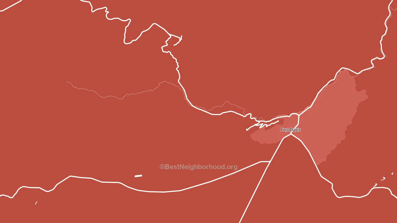 Jeff Davis County, TX block-group political-lean map