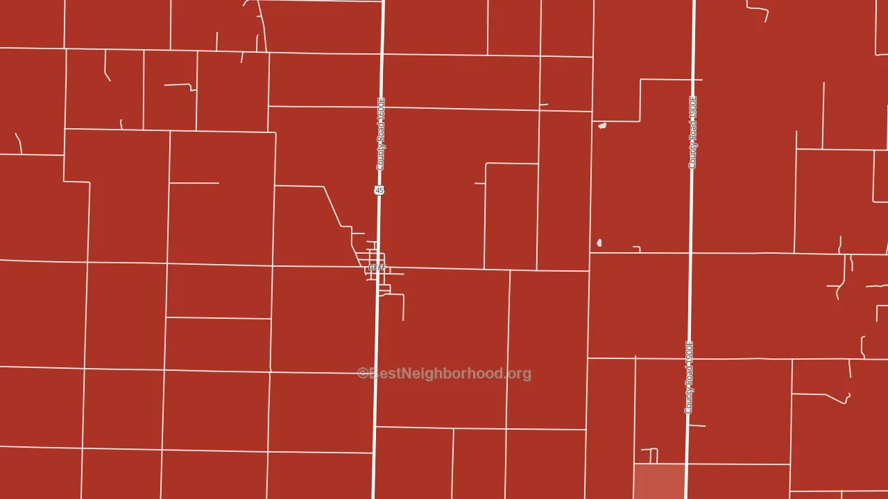 Jeffersonville, IL block-group political-lean map