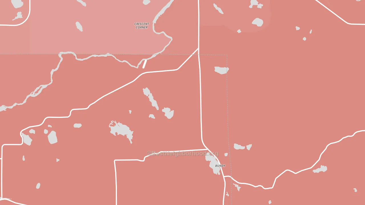 Jeffris, WI block-group political-lean map