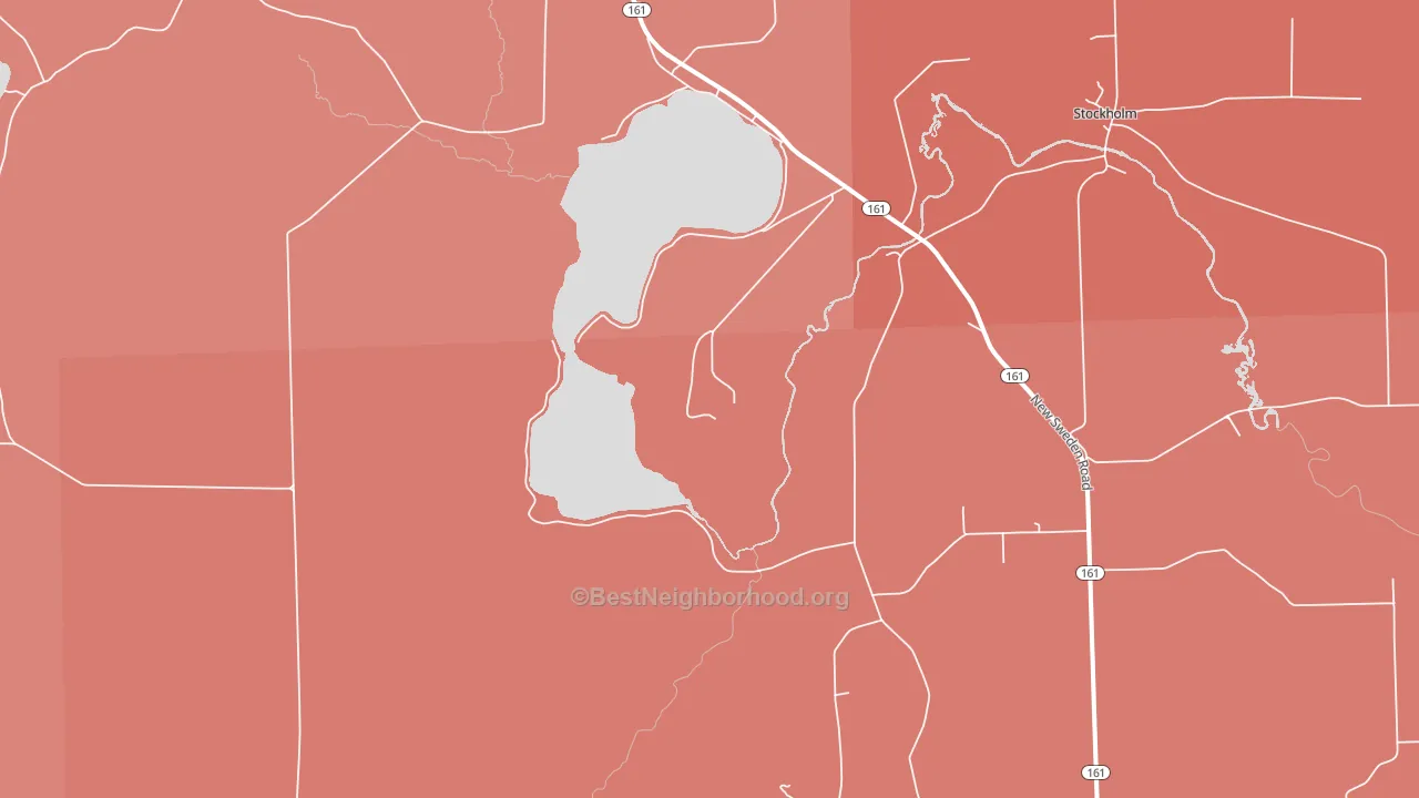 Jemtland, ME block-group political-lean map