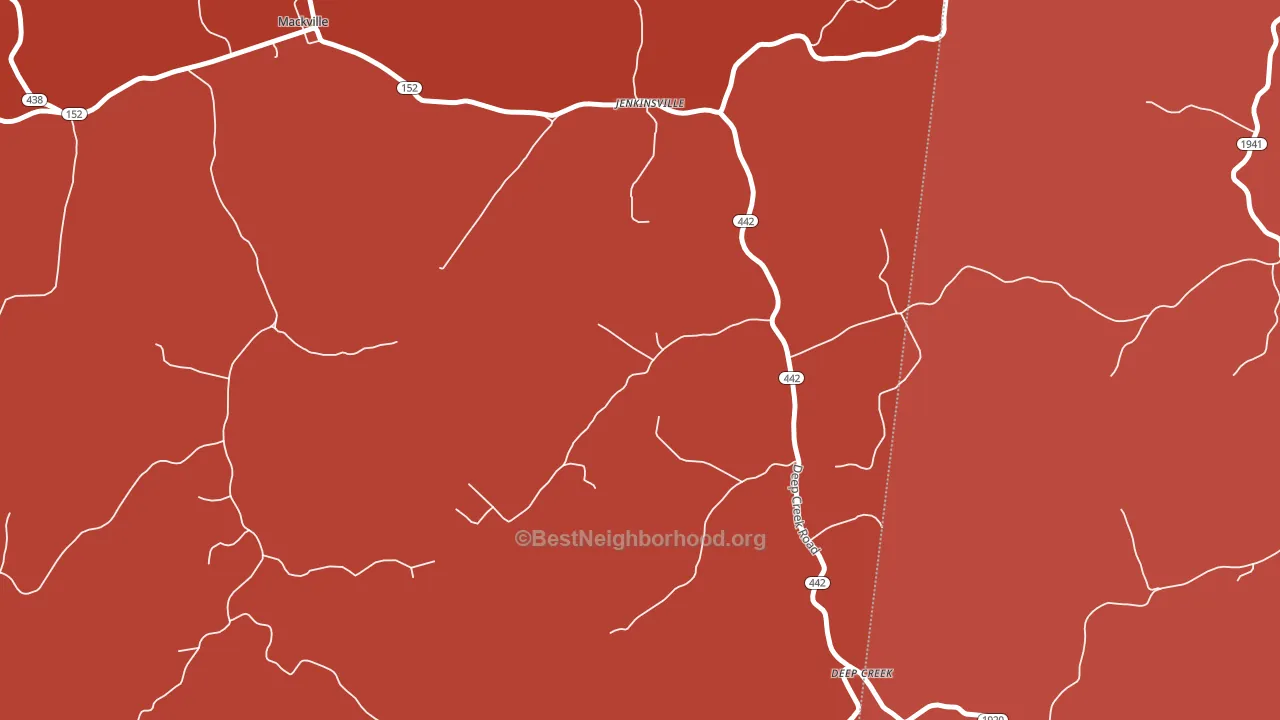 Jenkinsville, KY block-group political-lean map