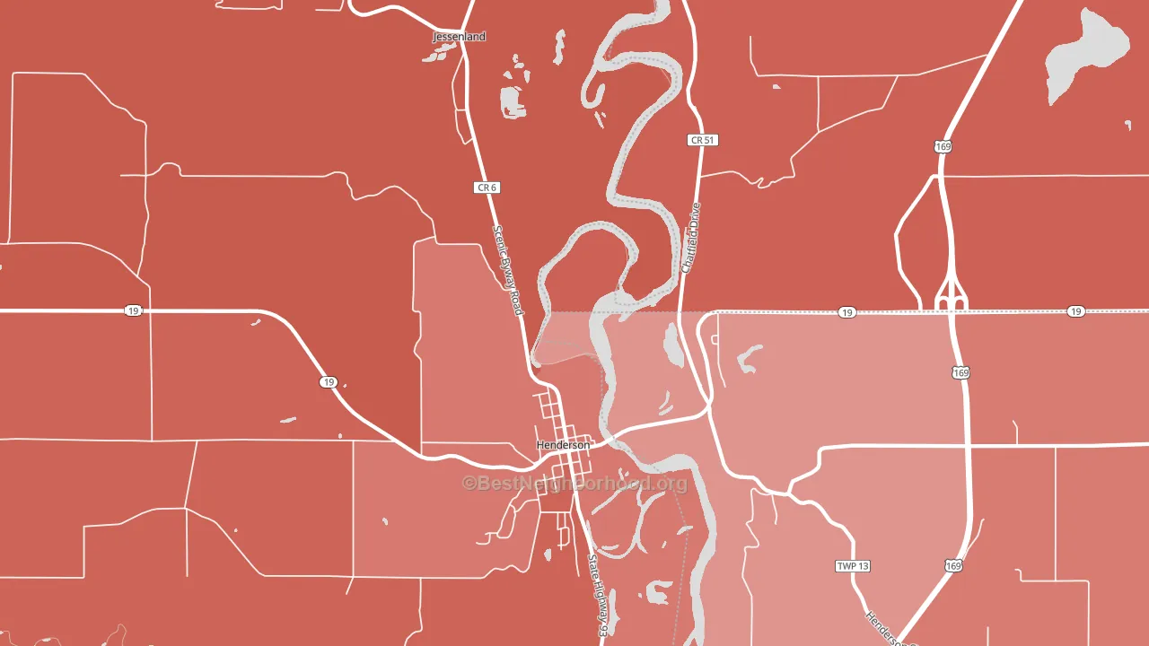 Jessenland, MN block-group political-lean map