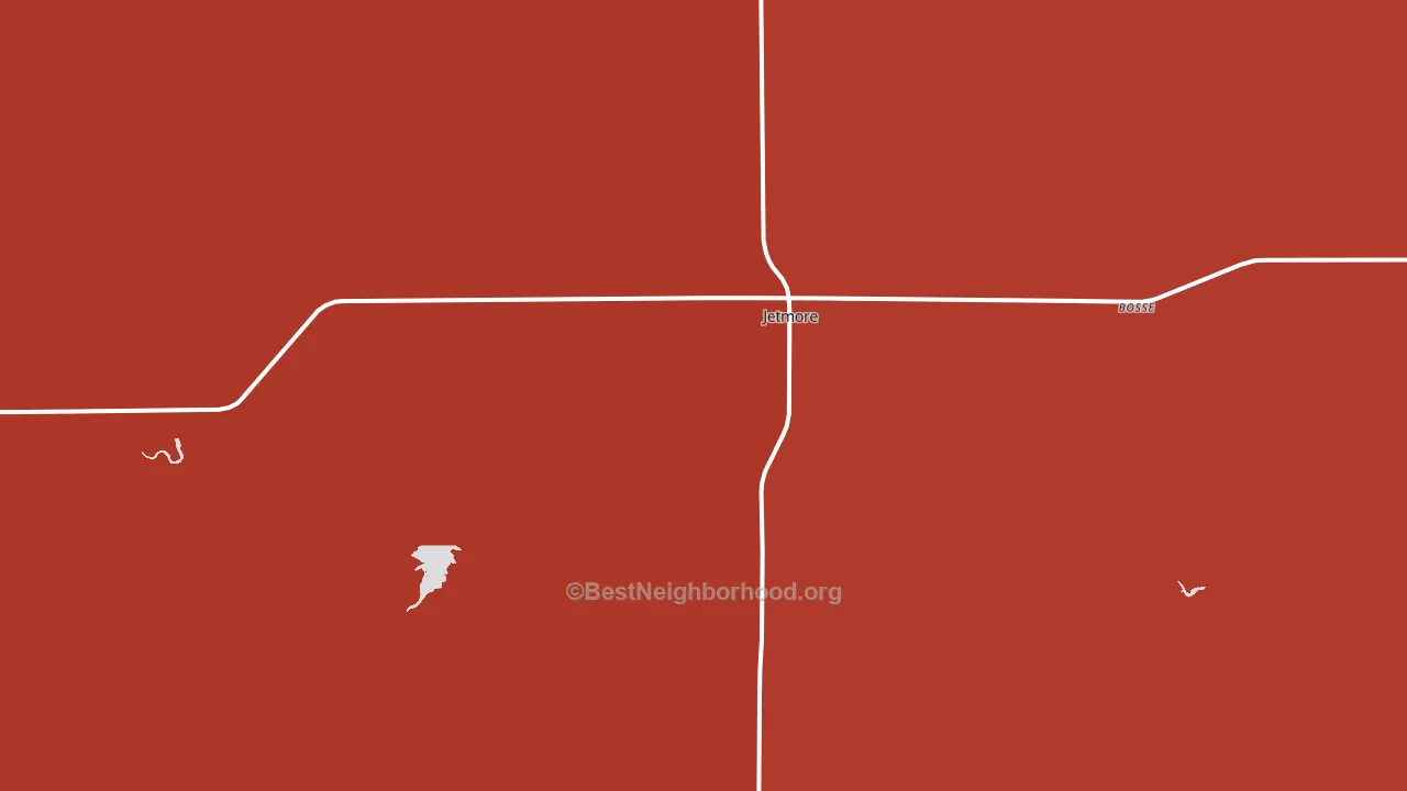 Jetmore, KS block-group political-lean map