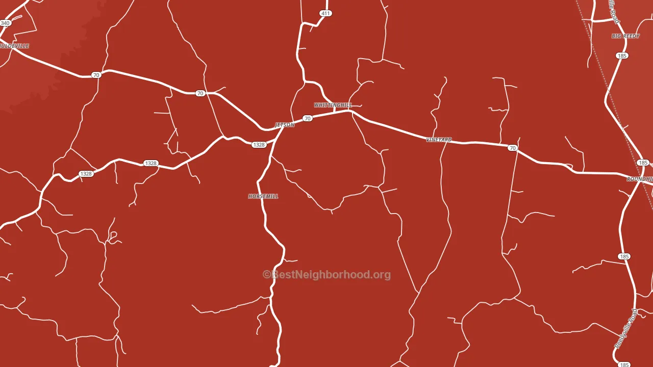 Jetson, KY block-group political-lean map