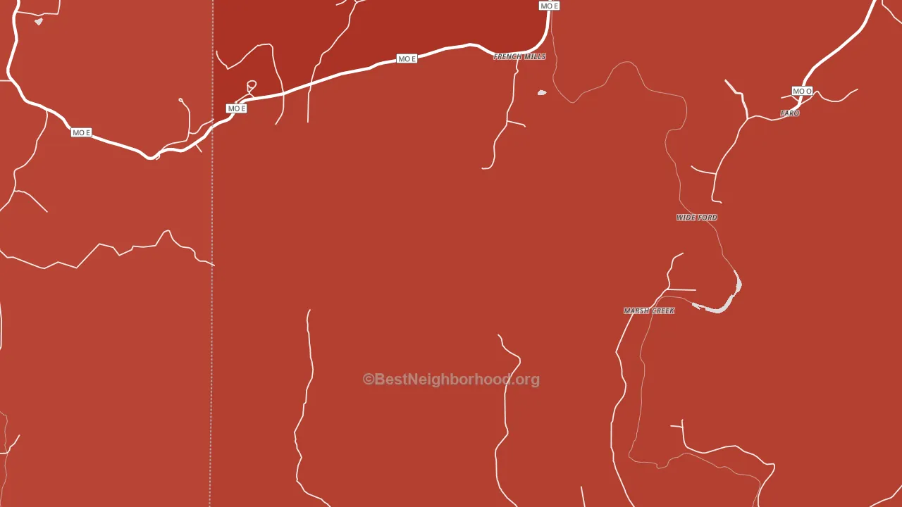 Jewett, MO block-group political-lean map
