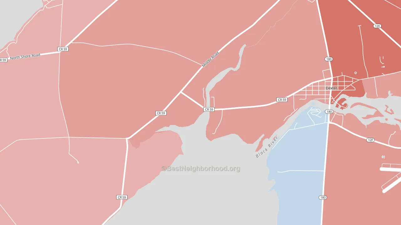Jewettville, NY block-group political-lean map