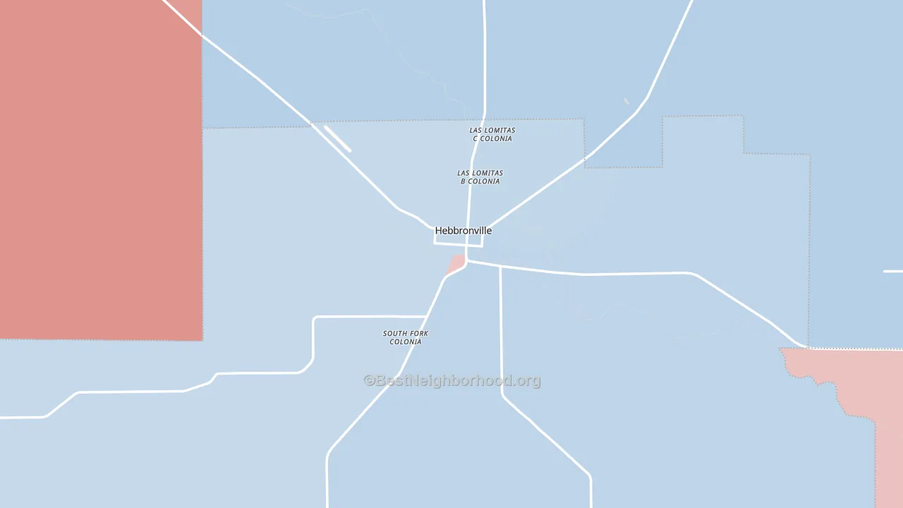 Jim Hogg County, TX block-group political-lean map
