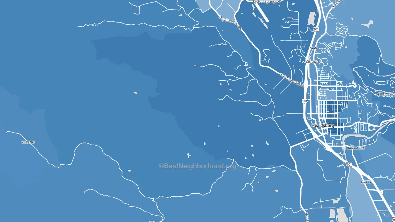 Jimtown, CA block-group political-lean map