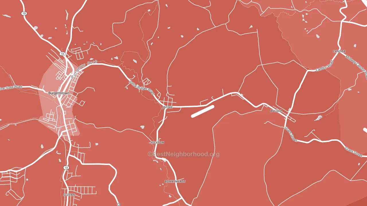 Joffre, PA block-group political-lean map