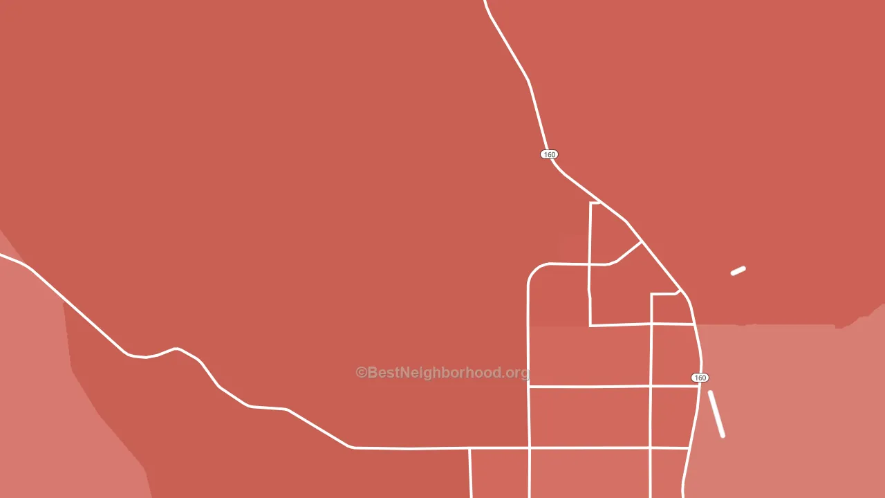 Johnnie, NV block-group political-lean map