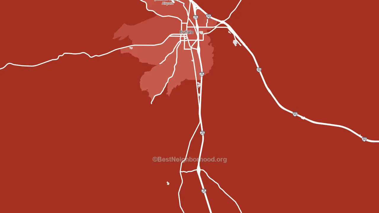 Johnson County, WY block-group political-lean map