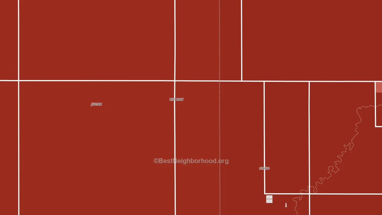 Johnson, KS block-group political-lean map