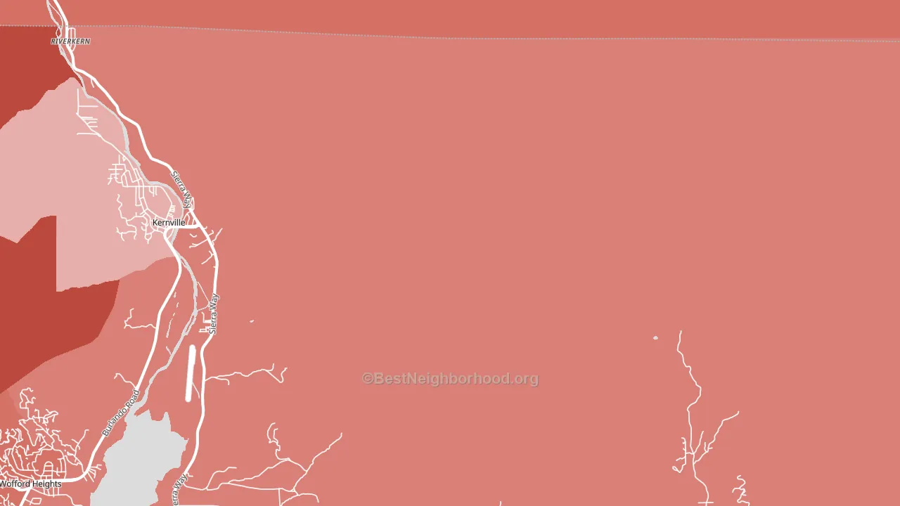 Johnsondale, CA block-group political-lean map