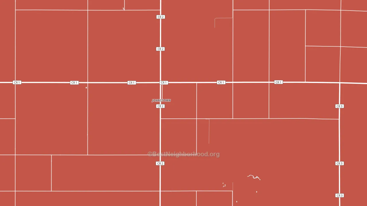Johnstown, ND block-group political-lean map
