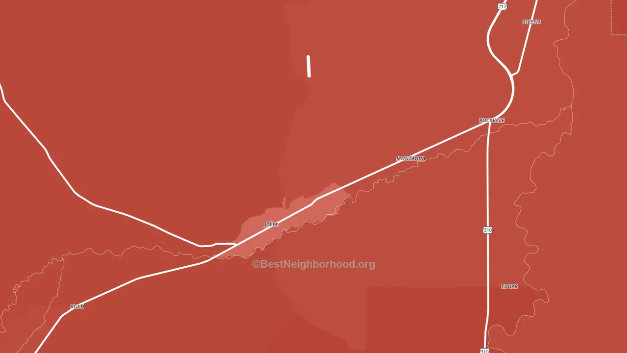 Joliet, MT block-group political-lean map
