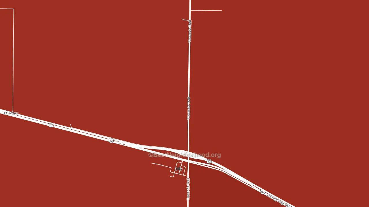 Jolly, TX block-group political-lean map