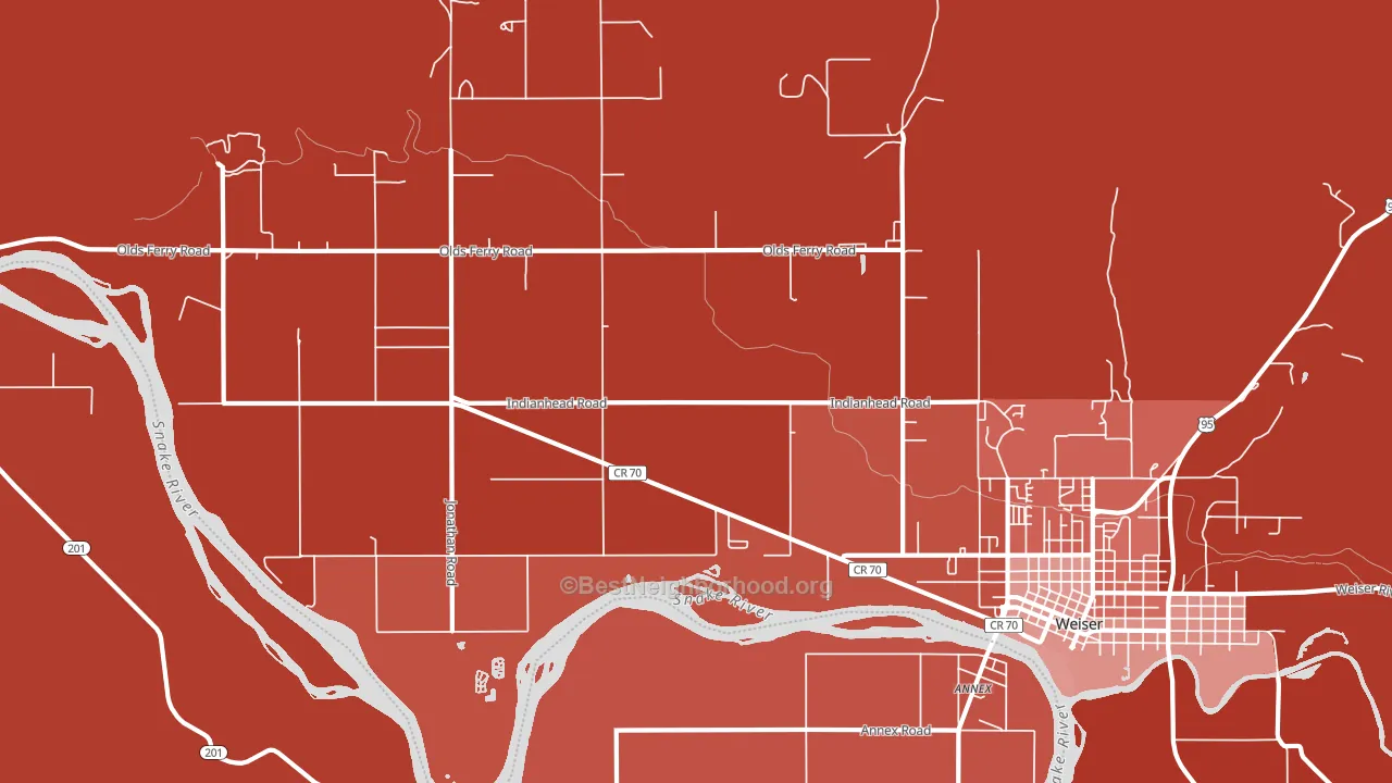 Jonathan, ID block-group political-lean map