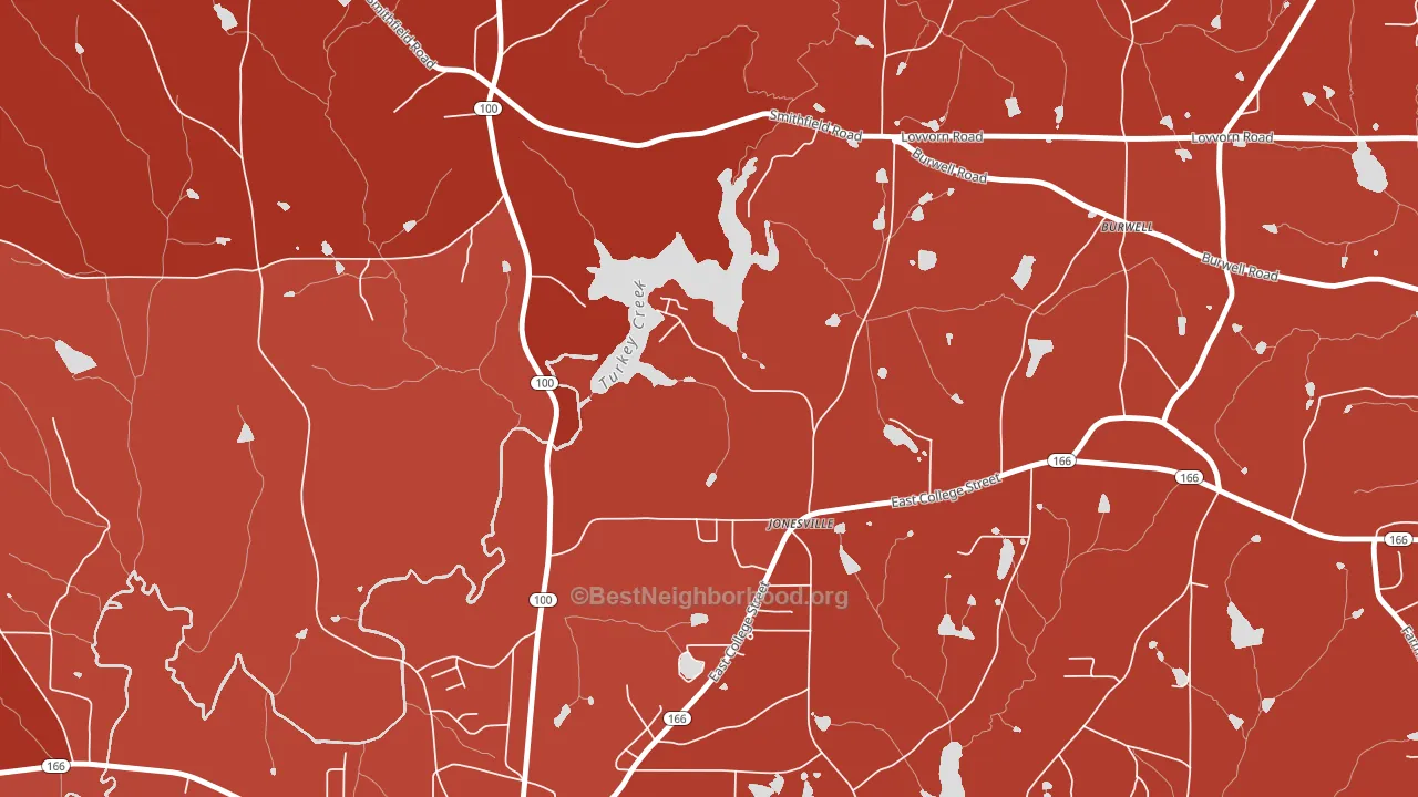 Jonesville, GA block-group political-lean map