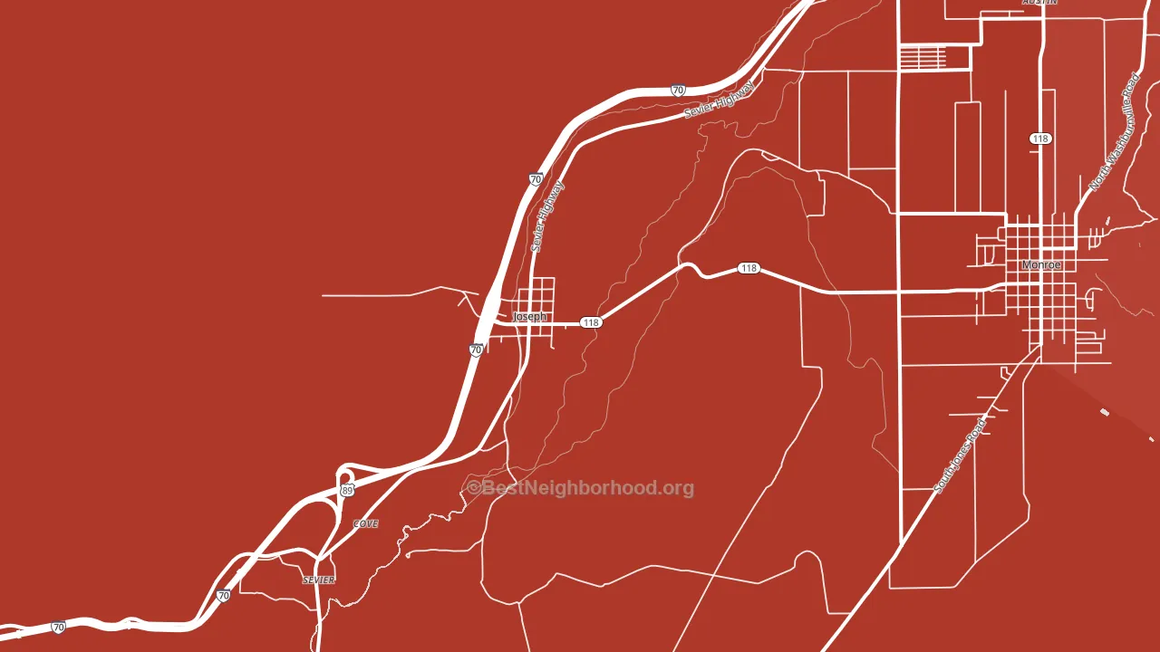 Joseph, UT block-group political-lean map