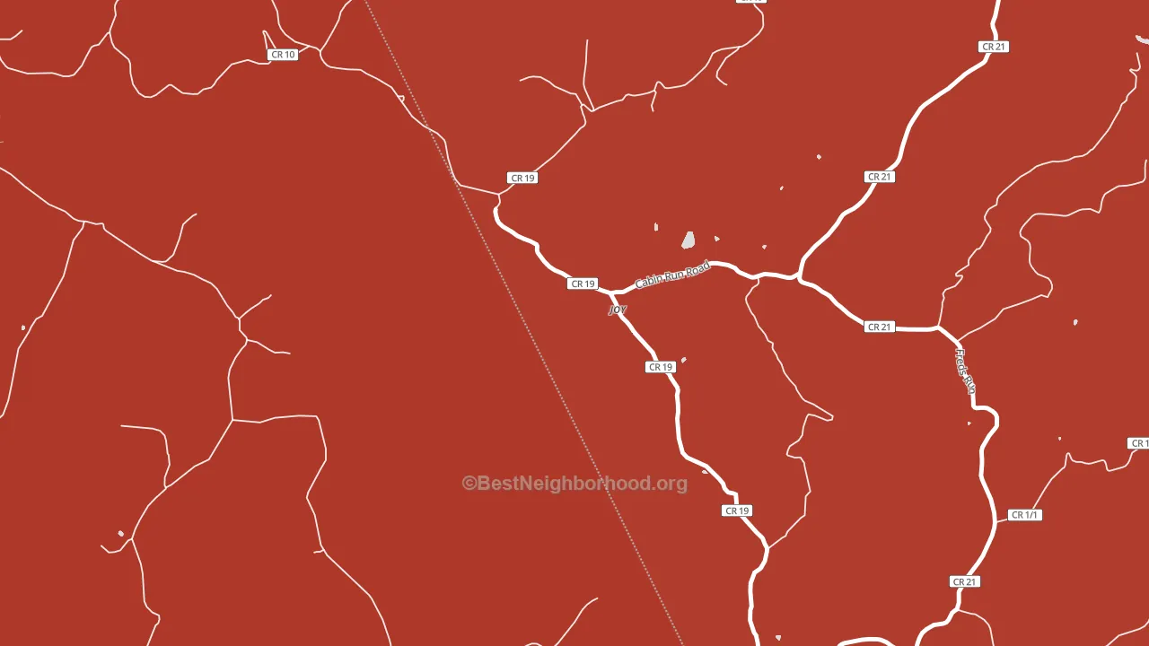 Joy, WV block-group political-lean map