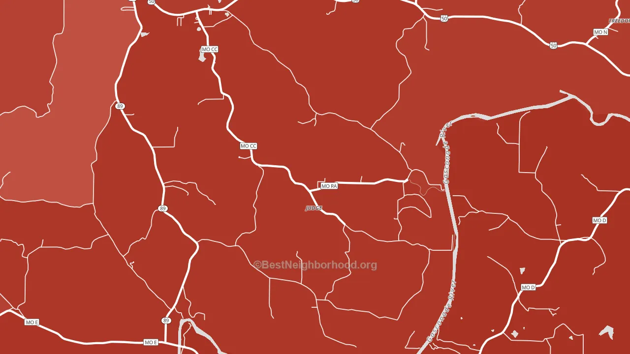 Judge, MO block-group political-lean map