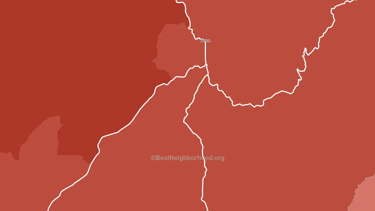 Judge Town, ID block-group political-lean map