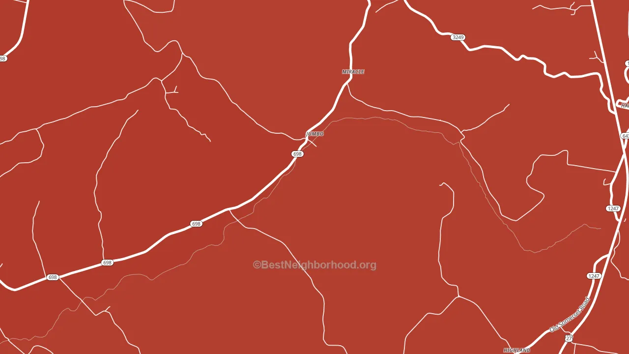 Jumbo, KY block-group political-lean map