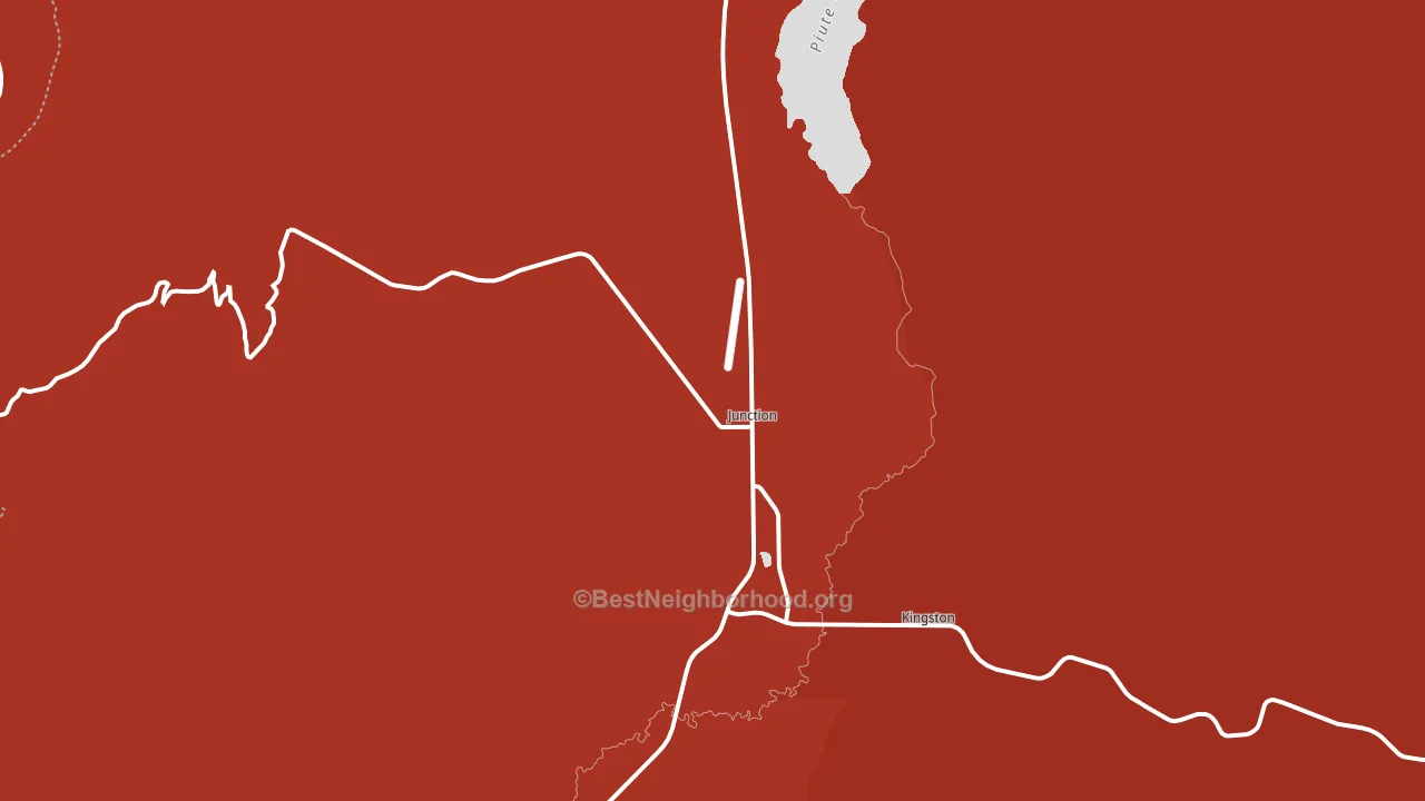Junction, UT block-group political-lean map