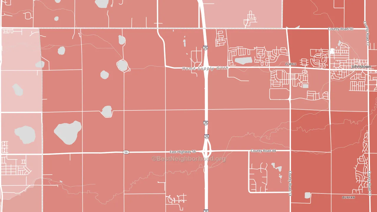 Kahler, CO block-group political-lean map