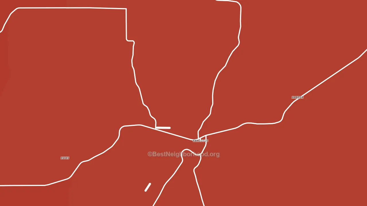 Kahlotus, WA block-group political-lean map