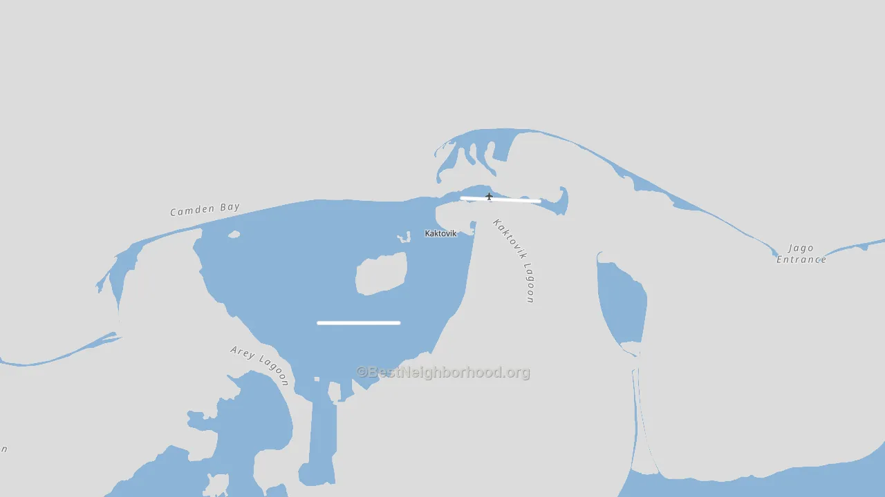 Kaktovik, AK block-group political-lean map